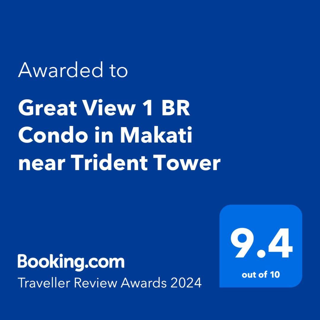 Great View 1 BR Condo in Makati near Trident Tower Manila Esterno foto